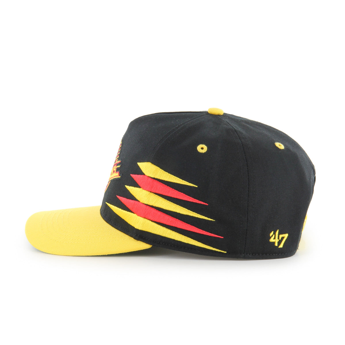 Vancouver Canucks NHL 47 Brand Men Black Diamond Hitch Snapback Hat product image 4, provided for visual reference and