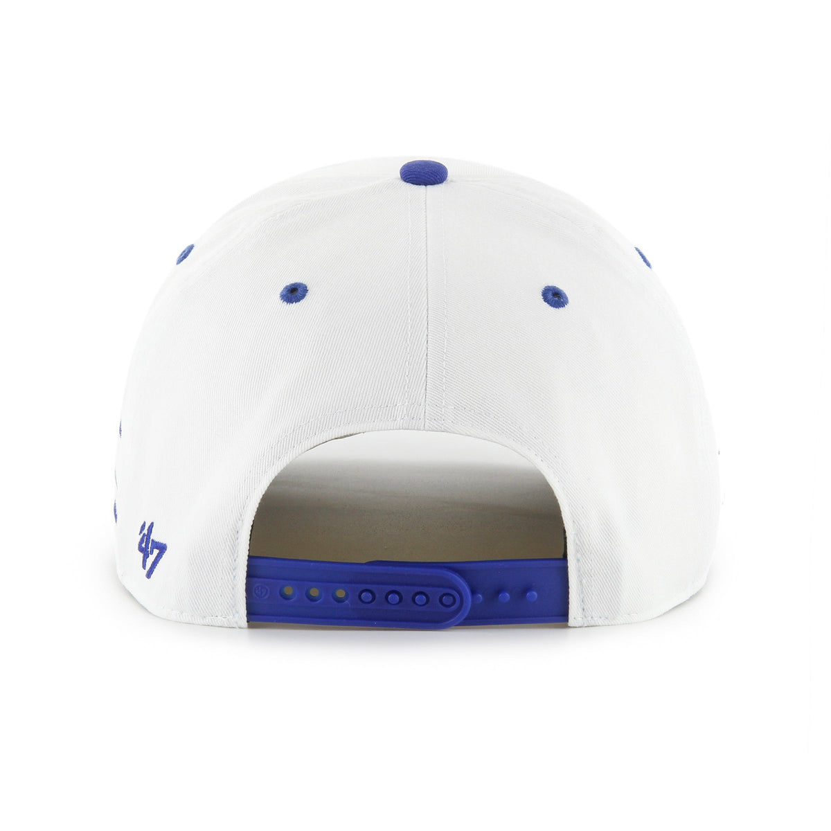 Los Angeles Dodgers MLB 47 Brand Men White Diamond Hitch Snapback Hat product image 2, provided for visual reference and