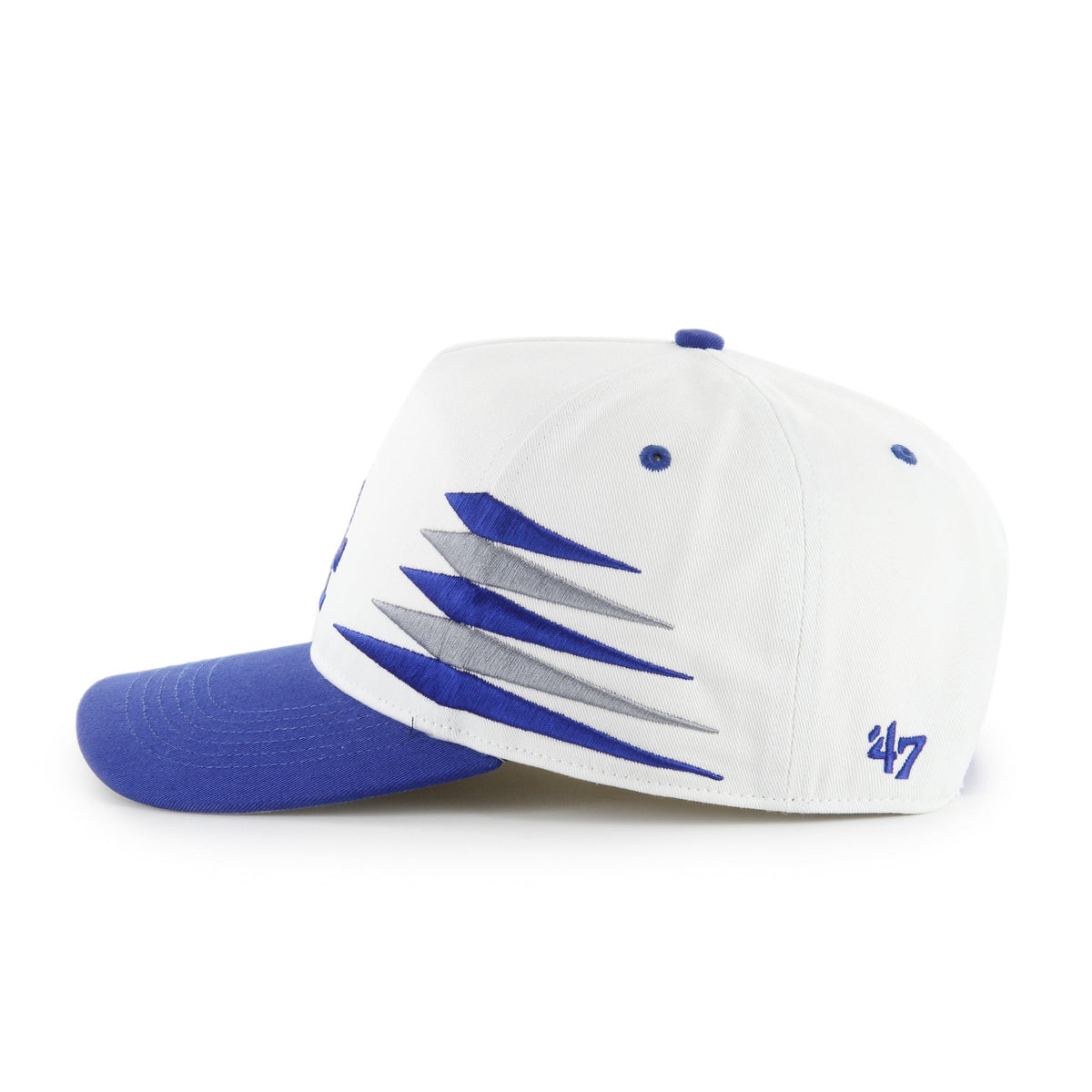 Los Angeles Dodgers MLB 47 Brand Men White Diamond Hitch Snapback Hat product image 5, provided for visual reference and
