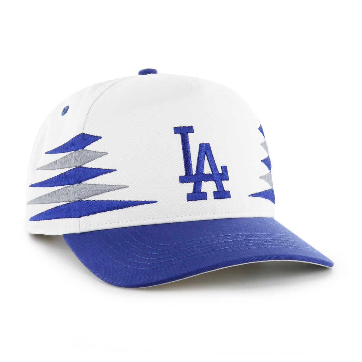 Los Angeles Dodgers MLB 47 Brand Men White Diamond Hitch Snapback Hat product image 3, provided for visual reference and
