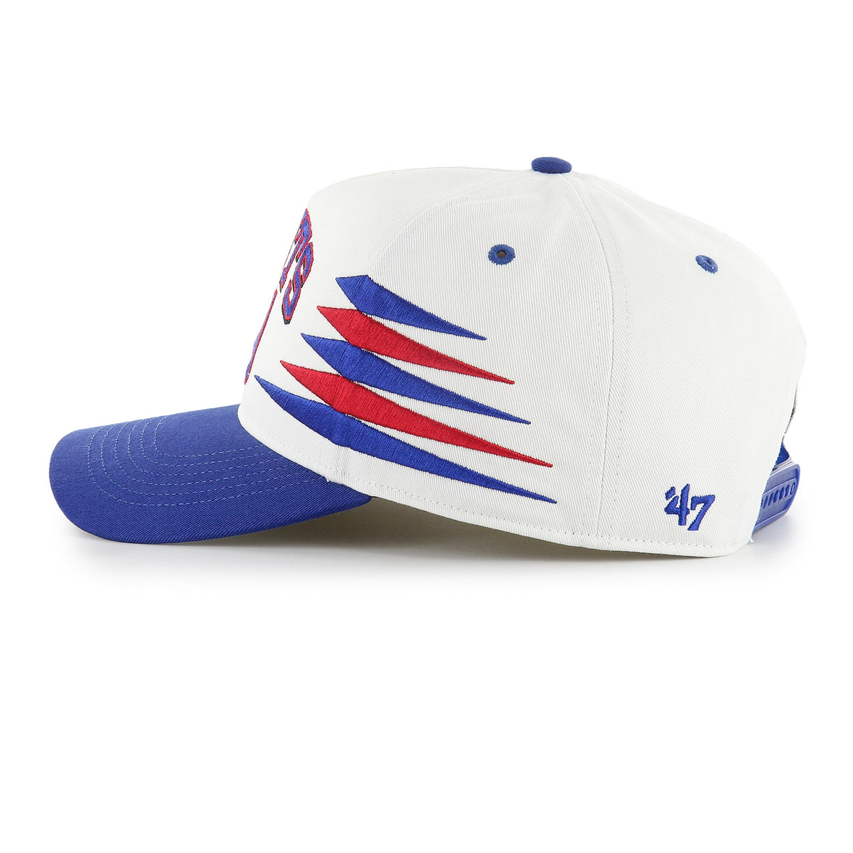 New York Giants NFL 47 Brand Men White Diamond Hitch Snapback Hat product image 5, provided for visual reference and product