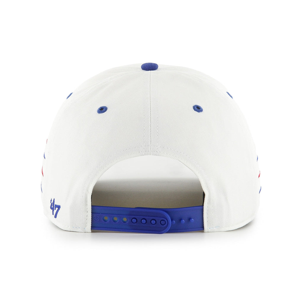 New York Giants NFL 47 Brand Men White Diamond Hitch Snapback Hat product image 4, provided for visual reference and product
