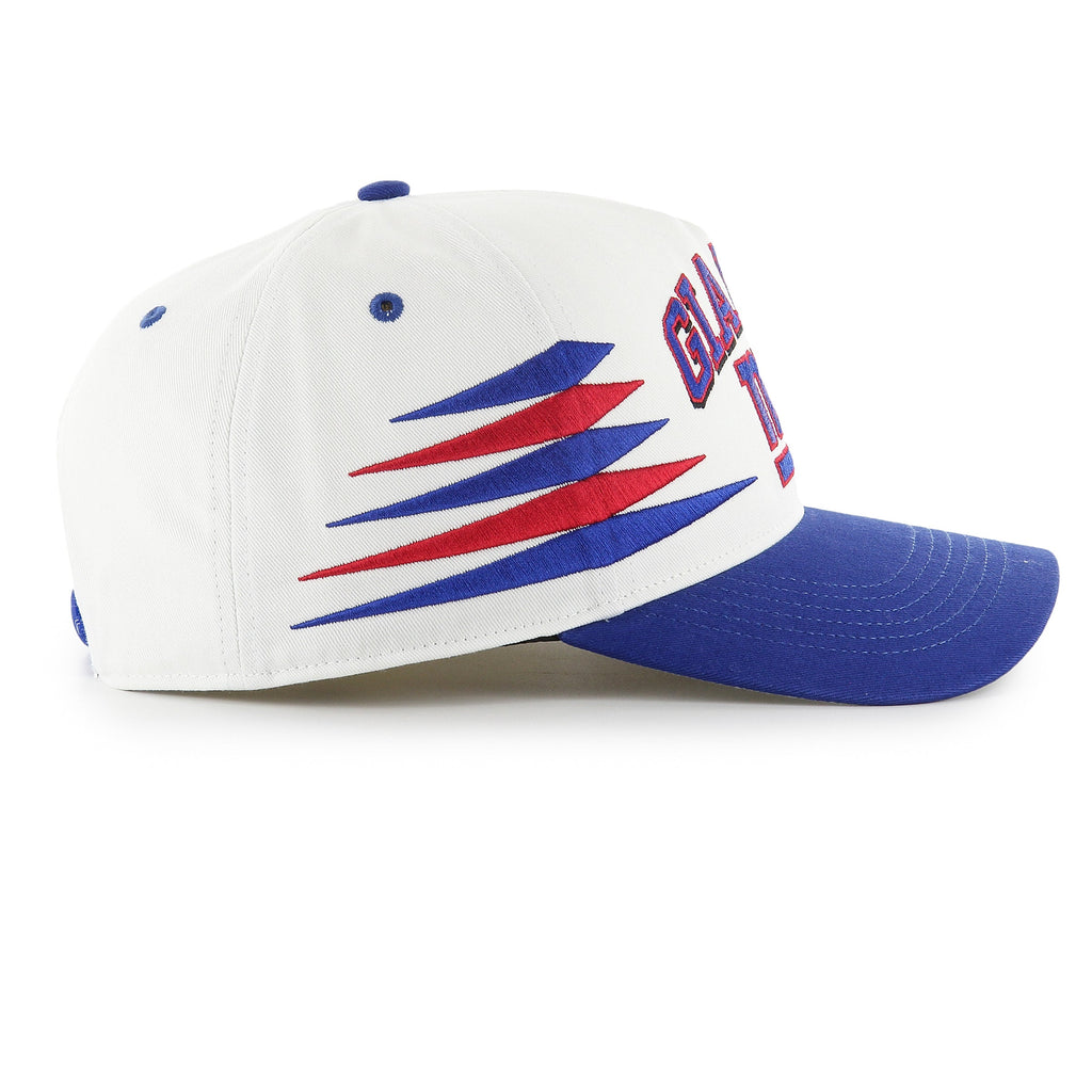 New York Giants NFL 47 Brand Men White Diamond Hitch Snapback Hat product image 3, provided for visual reference and product