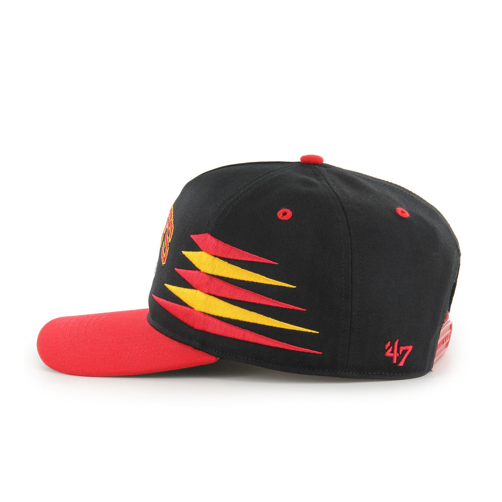 Kansas City Chiefs NFL 47 Brand Men Black Diamond Hitch Snapback Hat product image 5, provided for visual reference and