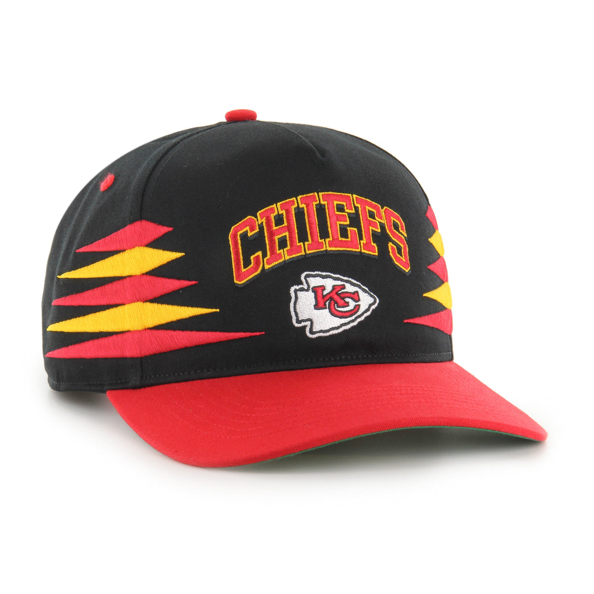 Kansas City Chiefs NFL 47 Brand Men Black Diamond Hitch Snapback Hat product image 3, provided for visual reference and