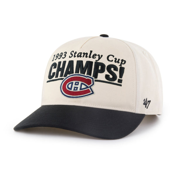 Montreal Canadiens NHL 47 Brand Men Beige Black Tabloid Hitch RF Snapback product image 5, provided for visual reference and