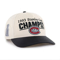 Montreal Canadiens NHL 47 Brand Men Beige Black Tabloid Hitch RF Snapback product image 1, provided for visual reference and