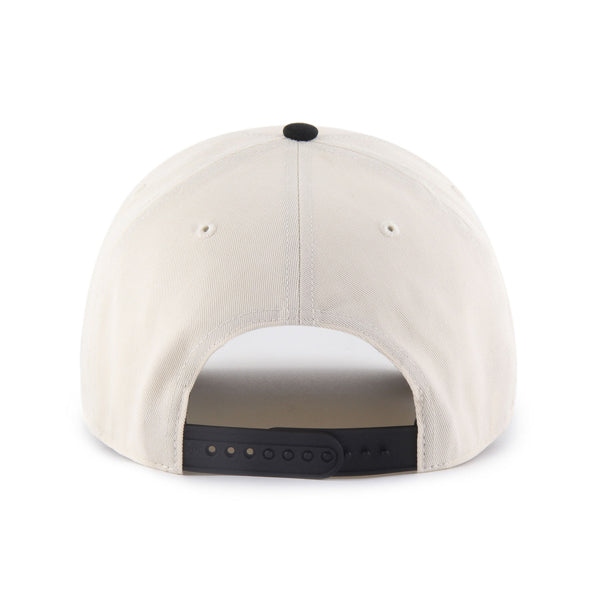 Boston Bruins NHL 47 Brand Men Beige Black Tabloid Hitch RF Snapback product image 2, provided for visual reference and