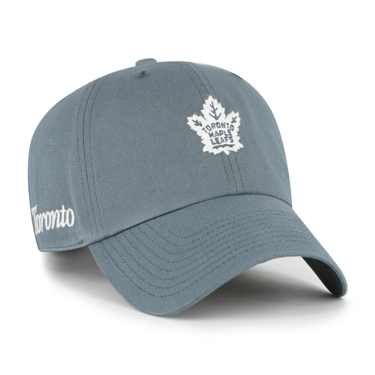 Toronto Maple Leafs NHL 47 Brand Men Grey Foundation Clean Up Adjustable Hat product image 1, provided for visual reference