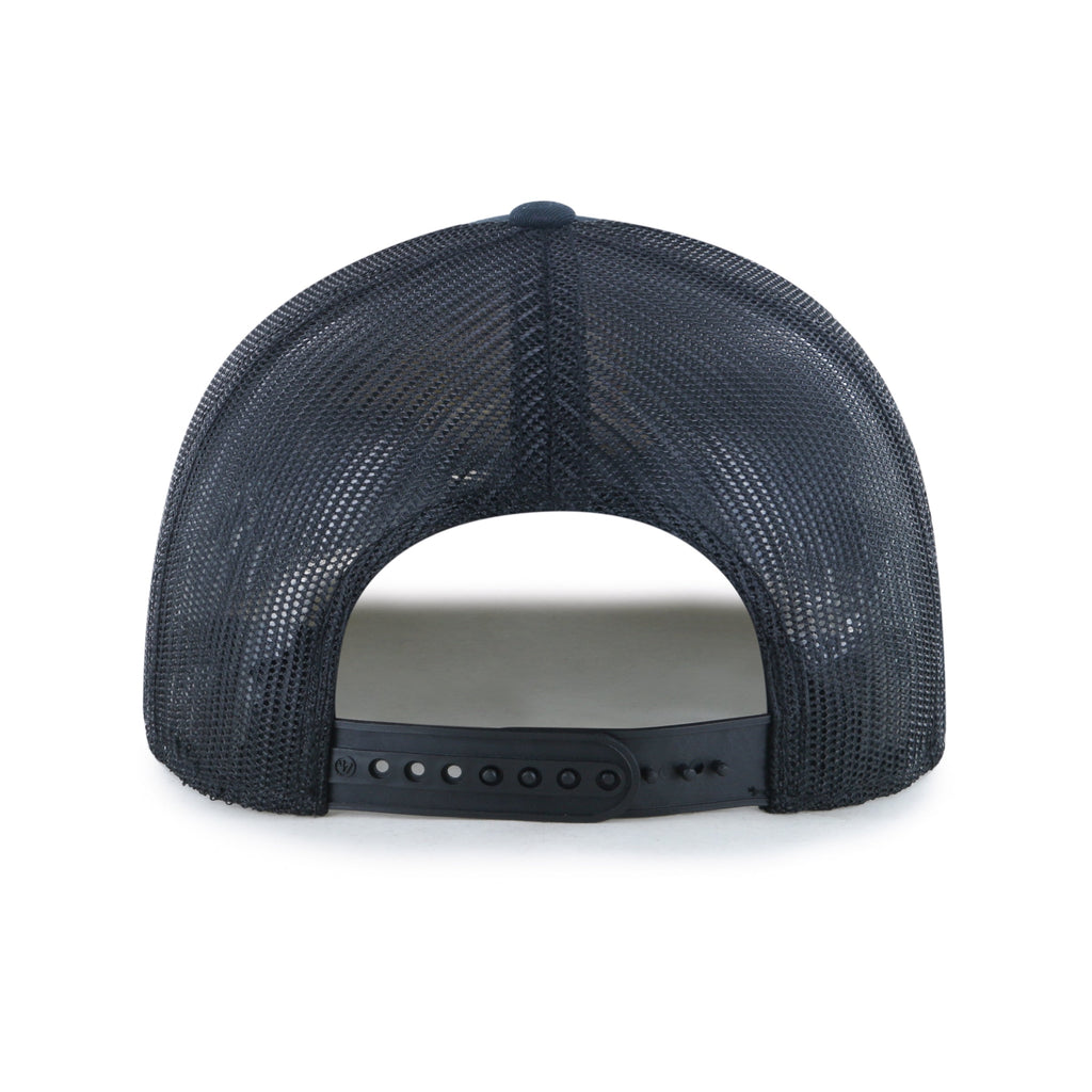 Vancouver Canucks NHL 47 Brand Men Black Trucker Snapback product image 2, provided for visual reference and product detail