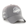 Vancouver Canucks NHL 47 Brand Men Grey Dusted Truro Clean Up Adjustable Hat product image 1, provided for visual reference