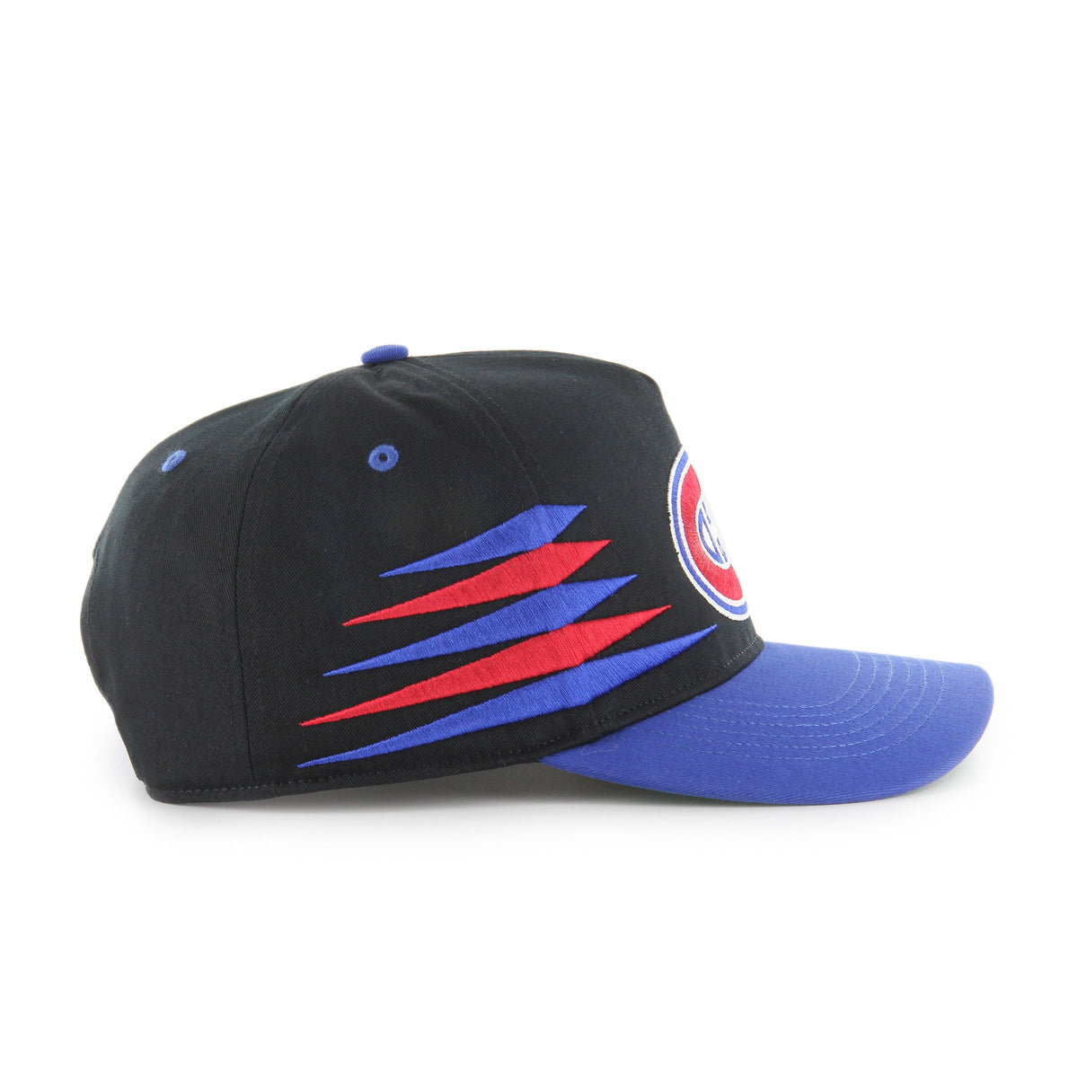 Montreal Canadiens NHL 47 Brand Men Black Diamond Hitch Snapback Hat product image 3, provided for visual reference and