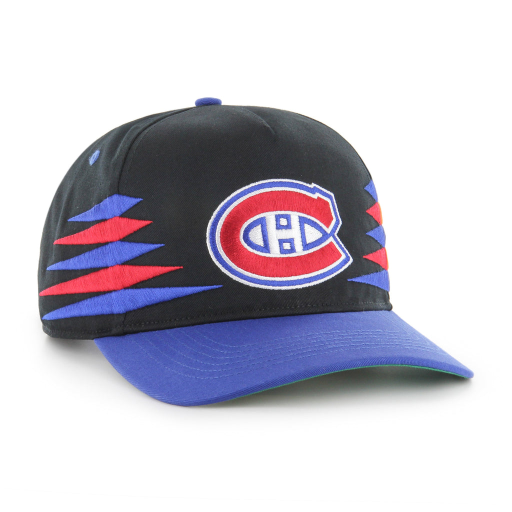 Montreal Canadiens NHL 47 Brand Men Black Diamond Hitch Snapback Hat product image 2, provided for visual reference and