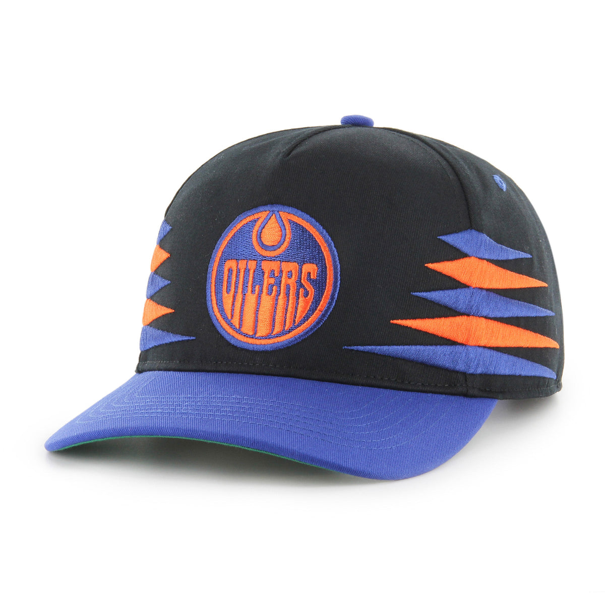 Edmonton Oilers NHL 47 Brand Men Black Diamond Hitch Snapback Hat product image 1, provided for visual reference and product