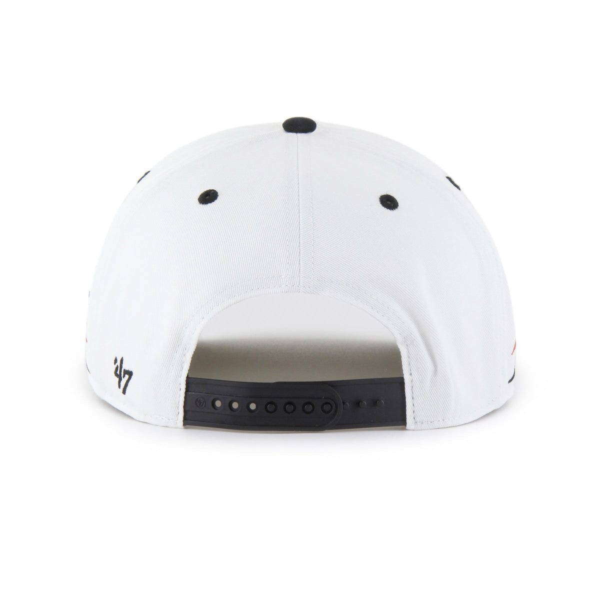 Montreal Canadiens NHL 47 Brand Men White Diamond Hitch Snapback Hat product image 4, provided for visual reference and