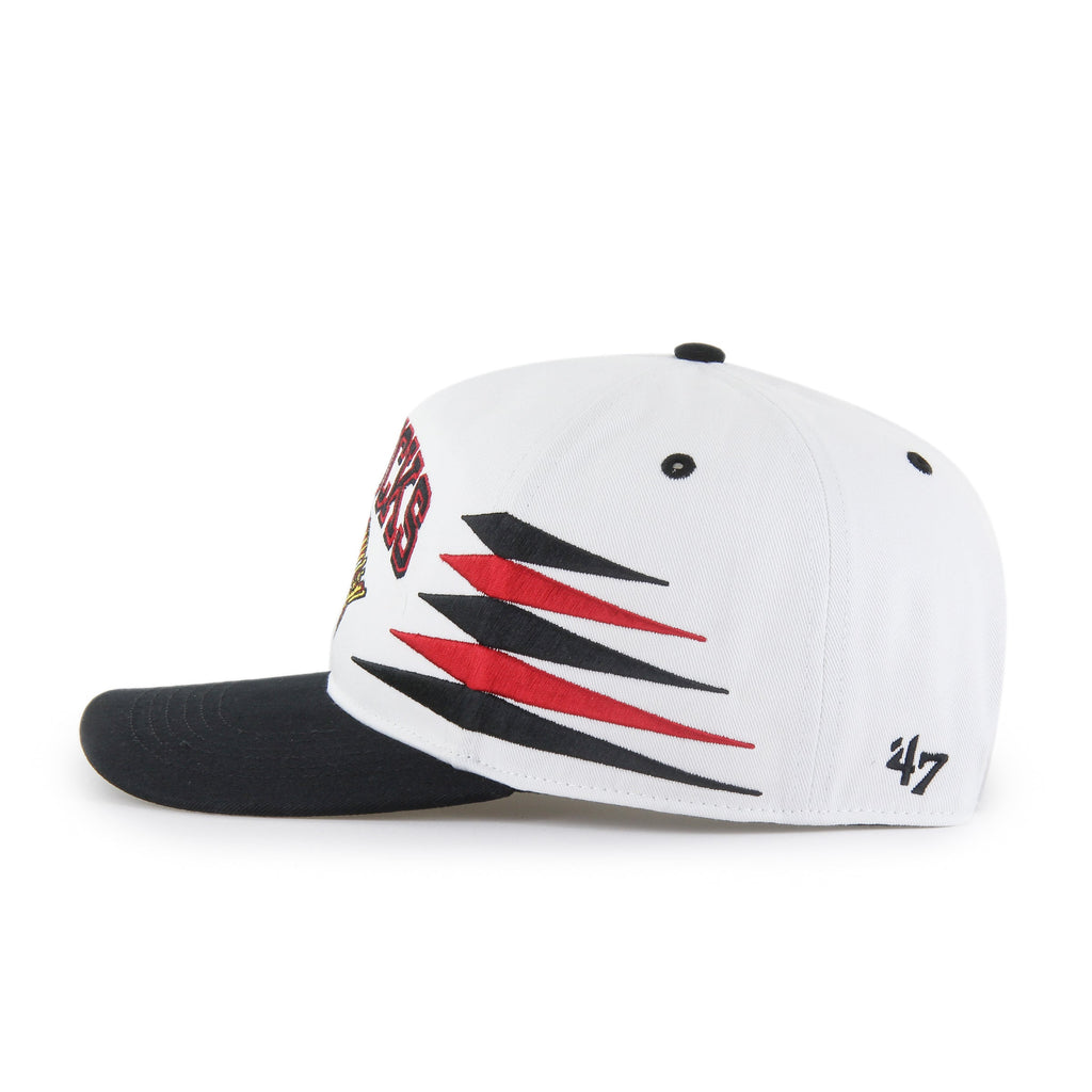 Vancouver Canucks NHL 47 Brand Men White Diamond Hitch Snapback Hat product image 5, provided for visual reference and