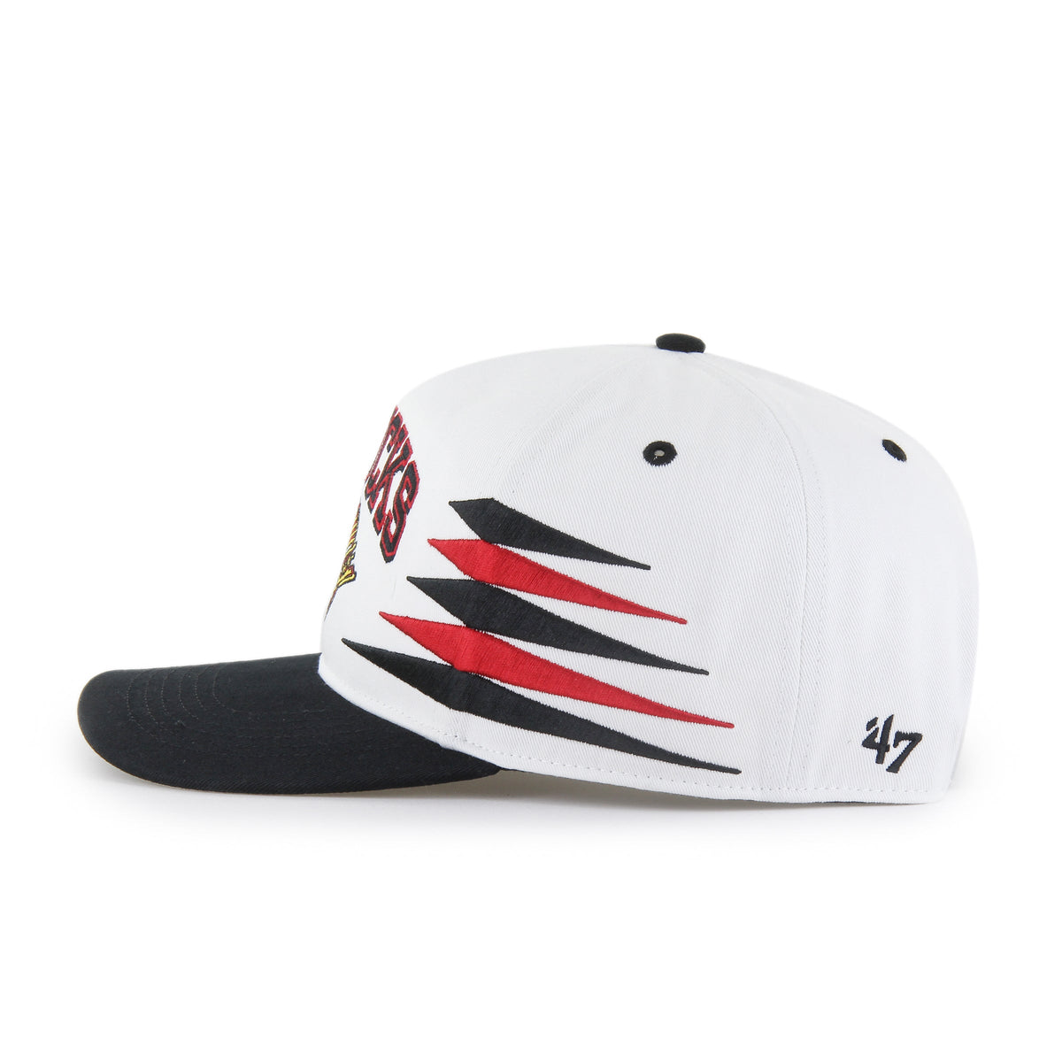Vancouver Canucks NHL 47 Brand Men White Diamond Hitch Snapback Hat product image 5, provided for visual reference and