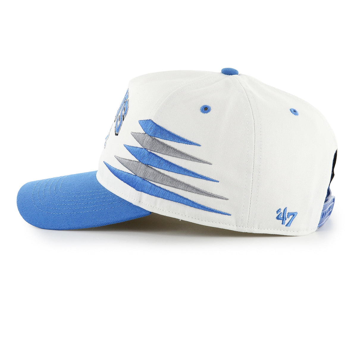 Detroit Lions NFL 47 Brand Men White Diamond Hitch Snapback Hat product image 4, provided for visual reference and product