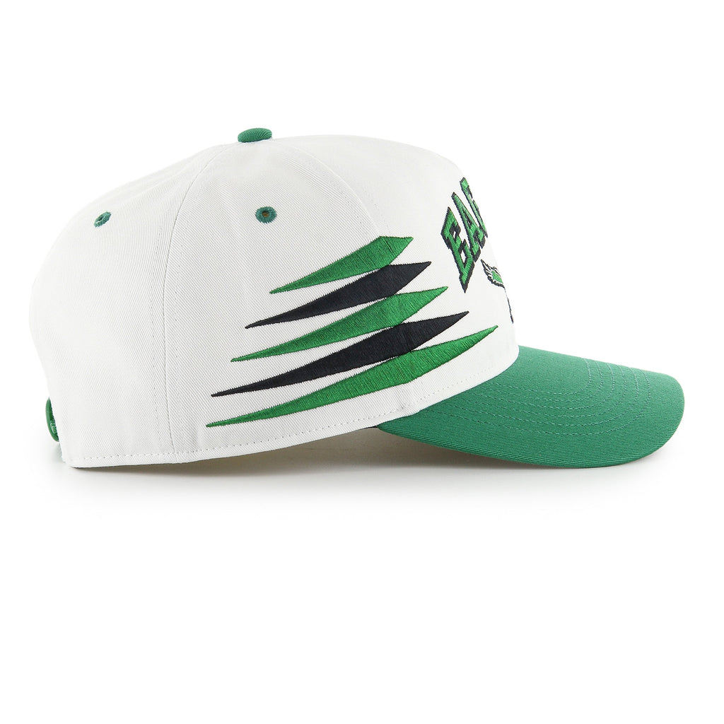 Philadelphia Eagles NFL 47 Brand Men White Diamond Hitch Snapback Hat product image 3, provided for visual reference and