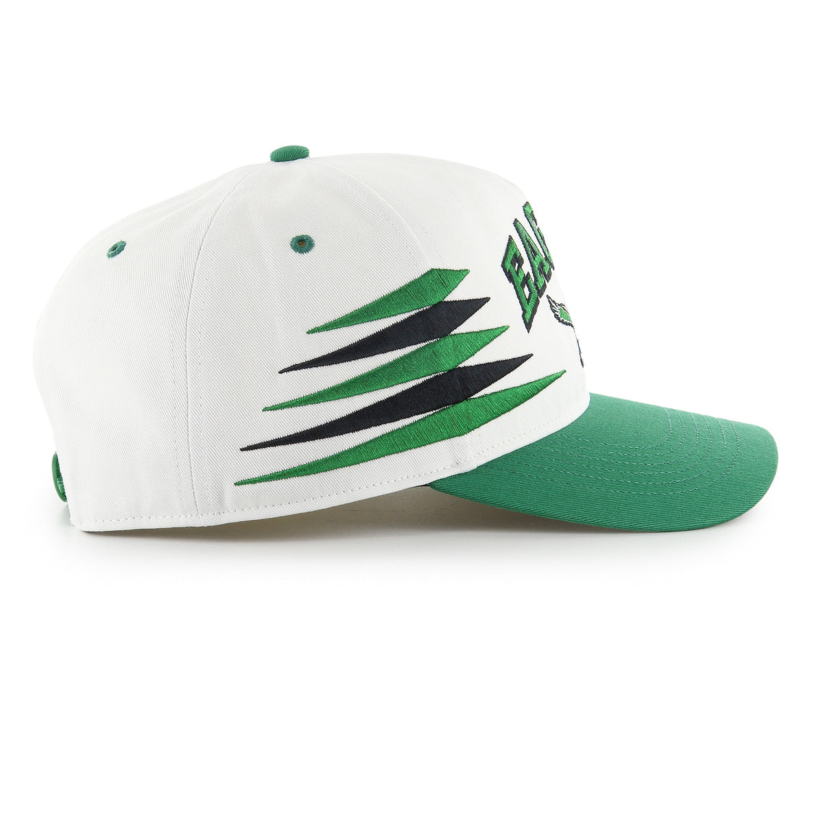 Philadelphia Eagles NFL 47 Brand Men White Diamond Hitch Snapback Hat product image 3, provided for visual reference and