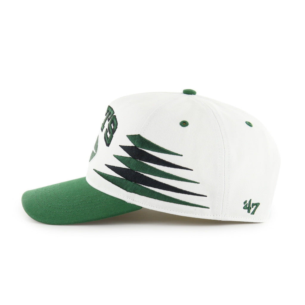 New York Jets NFL 47 Brand Men White Diamond Hitch Snapback Hat product image 5, provided for visual reference and product