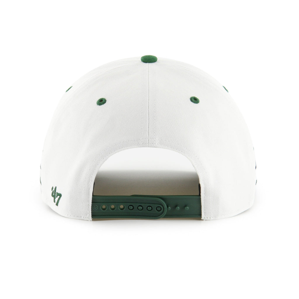 New York Jets NFL 47 Brand Men White Diamond Hitch Snapback Hat product image 4, provided for visual reference and product