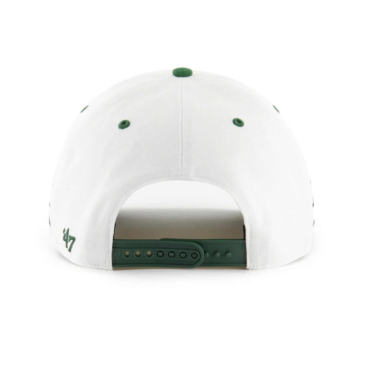 New York Jets NFL 47 Brand Men White Diamond Hitch Snapback Hat product image 4, provided for visual reference and product