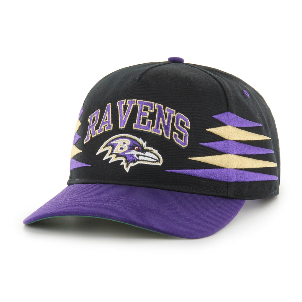 Baltimore Ravens NFL 47 Brand Men Black Diamond Hitch Snapback Hat product image 5, provided for visual reference and