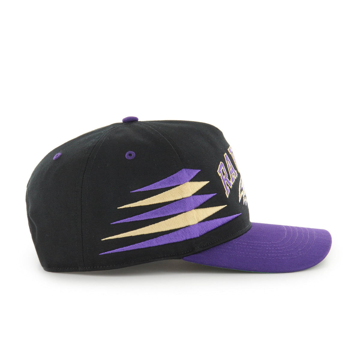 Baltimore Ravens NFL 47 Brand Men Black Diamond Hitch Snapback Hat product image 2, provided for visual reference and