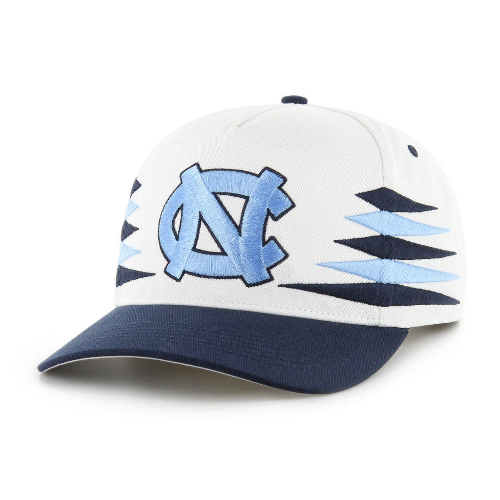 North Carolina Tar Heels NCAA 47 Brand Men White Diamond Hitch Snapback Hat product image 3, provided for visual reference