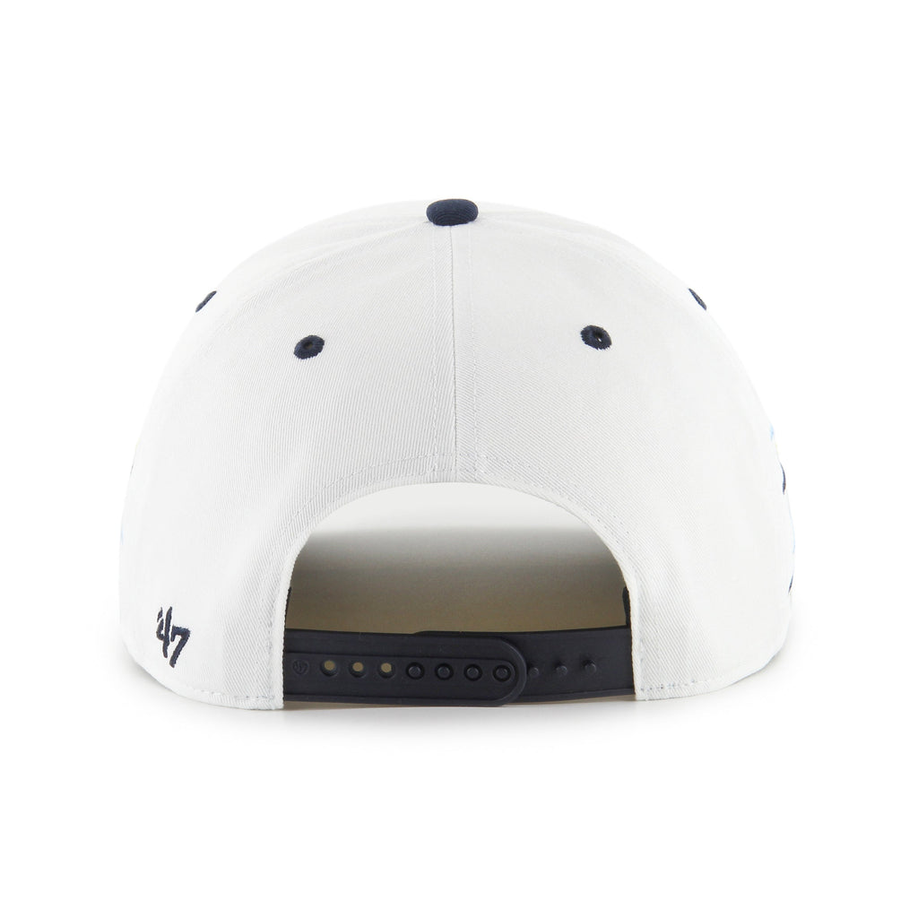 North Carolina Tar Heels NCAA 47 Brand Men White Diamond Hitch Snapback Hat product image 2, provided for visual reference