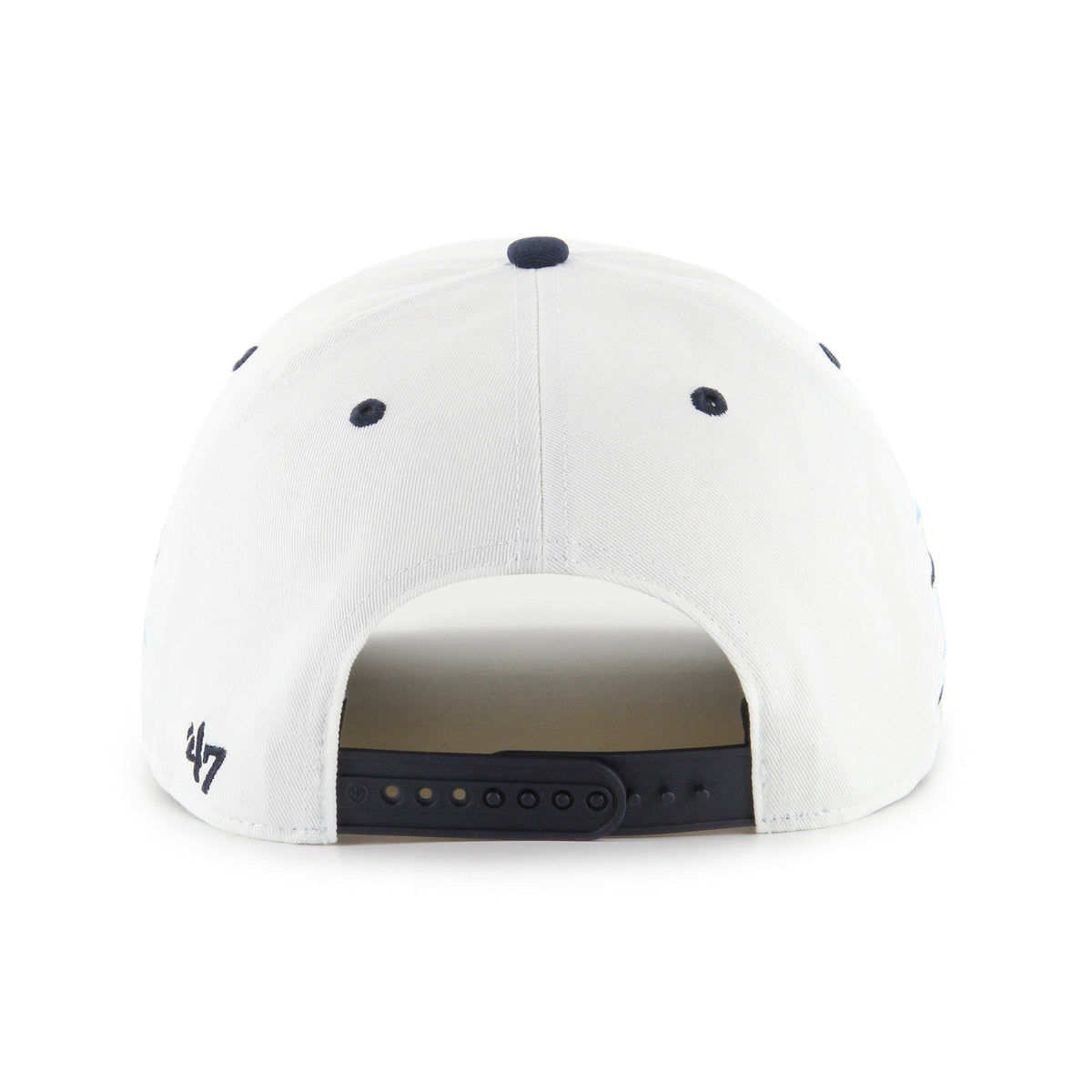 North Carolina Tar Heels NCAA 47 Brand Men White Diamond Hitch Snapback Hat product image 2, provided for visual reference