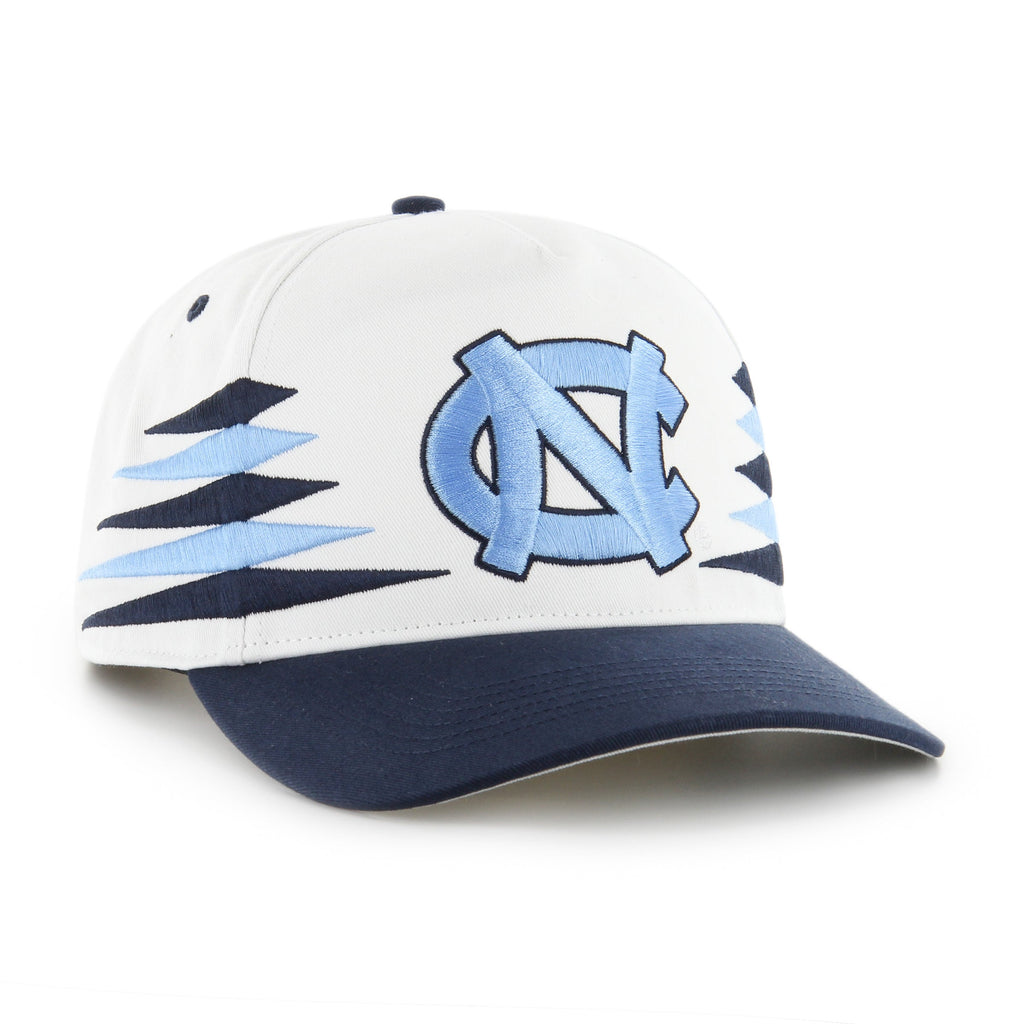 North Carolina Tar Heels NCAA 47 Brand Men White Diamond Hitch Snapback Hat product image 1, provided for visual reference