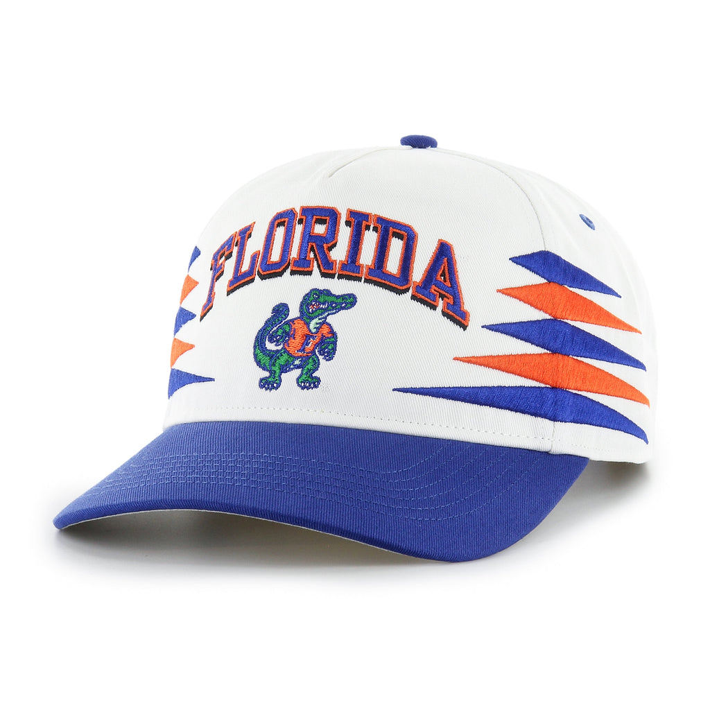 Florida Gators NCAA 47 Brand Men White Diamond Hitch Snapback Hat product image 5, provided for visual reference and product