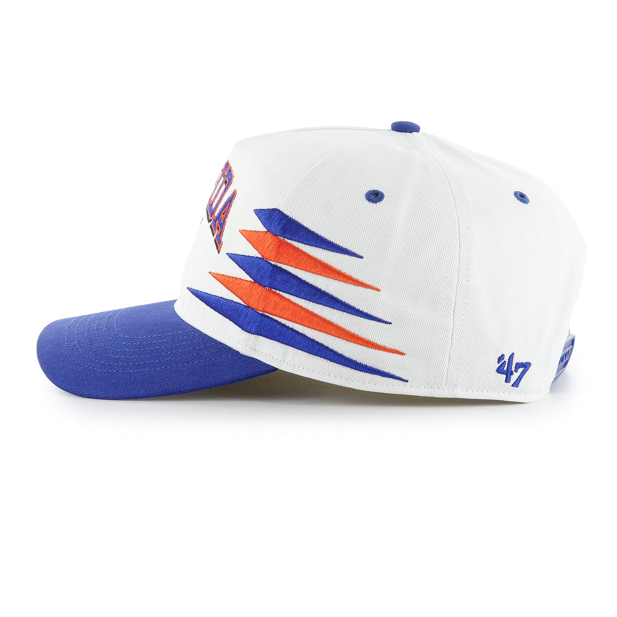 Florida Gators NCAA 47 Brand Men White Diamond Hitch Snapback Hat product image 3, provided for visual reference and product