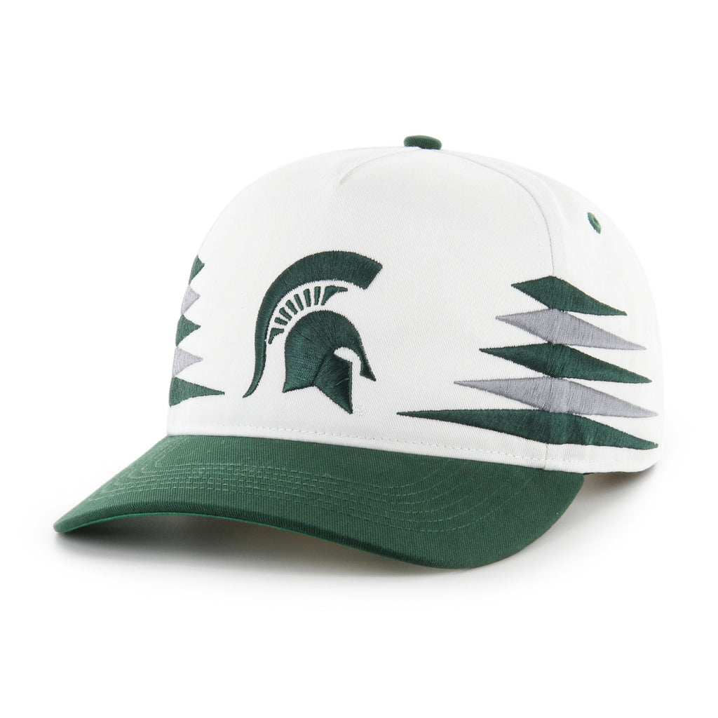 Michigan State Spartans NCAA 47 Brand Men White Diamond Hitch Snapback Hat product image 1, provided for visual reference