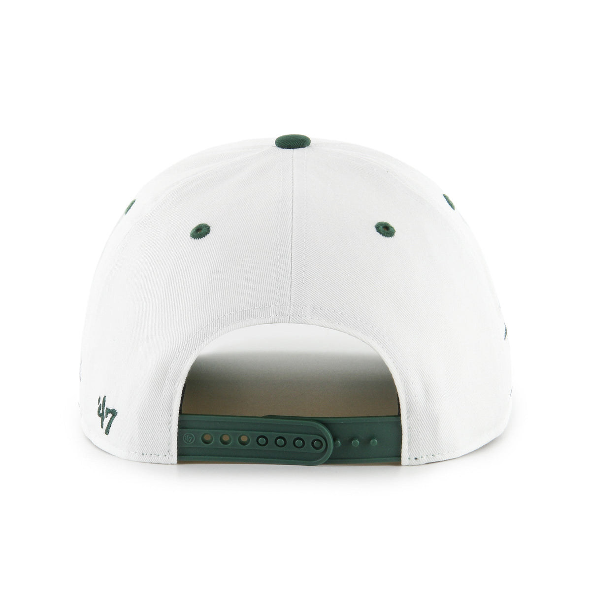 Michigan State Spartans NCAA 47 Brand Men White Diamond Hitch Snapback Hat product image 2, provided for visual reference