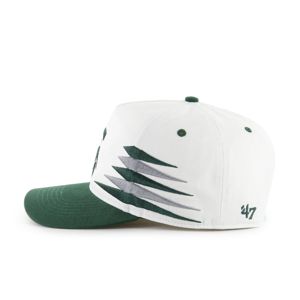 Michigan State Spartans NCAA 47 Brand Men White Diamond Hitch Snapback Hat product image 4, provided for visual reference