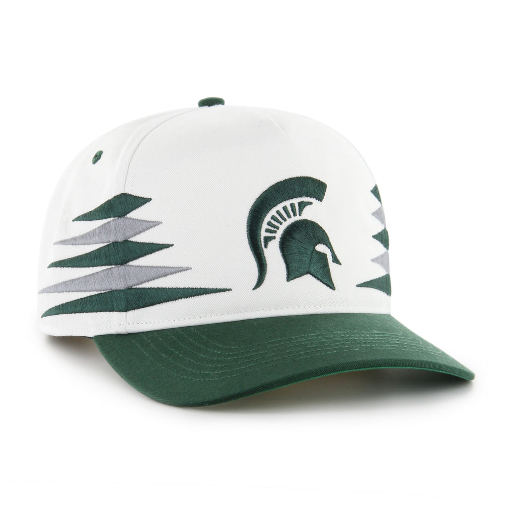 Michigan State Spartans NCAA 47 Brand Men White Diamond Hitch Snapback Hat product image 3, provided for visual reference