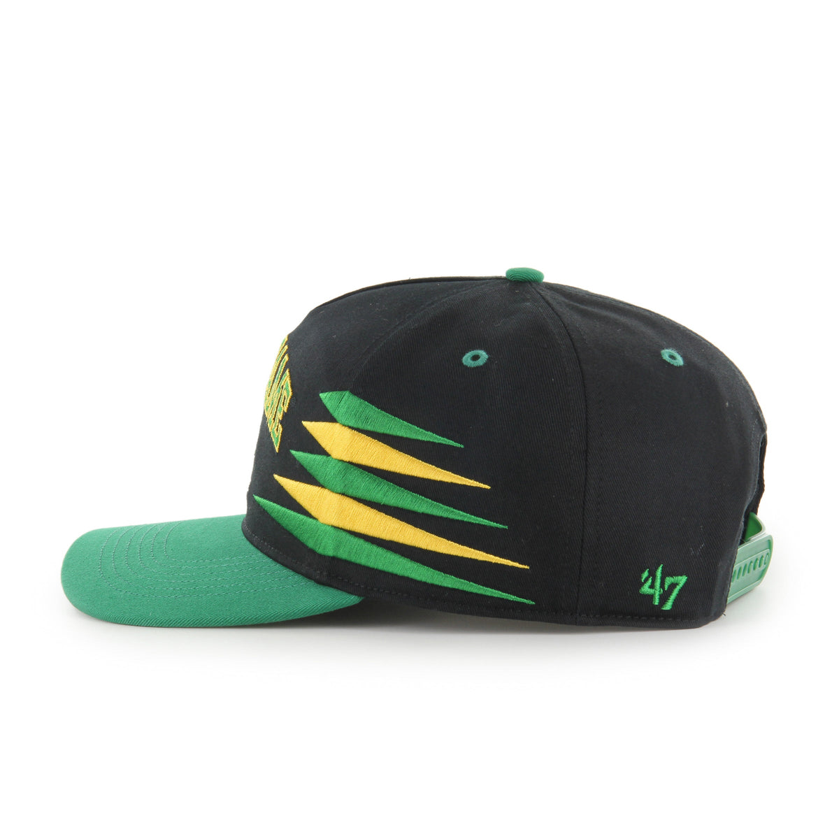 Notre Dame Fighting Irish NCAA 47 Brand Men Black Diamond Hitch Snapback Hat product image 4, provided for visual reference
