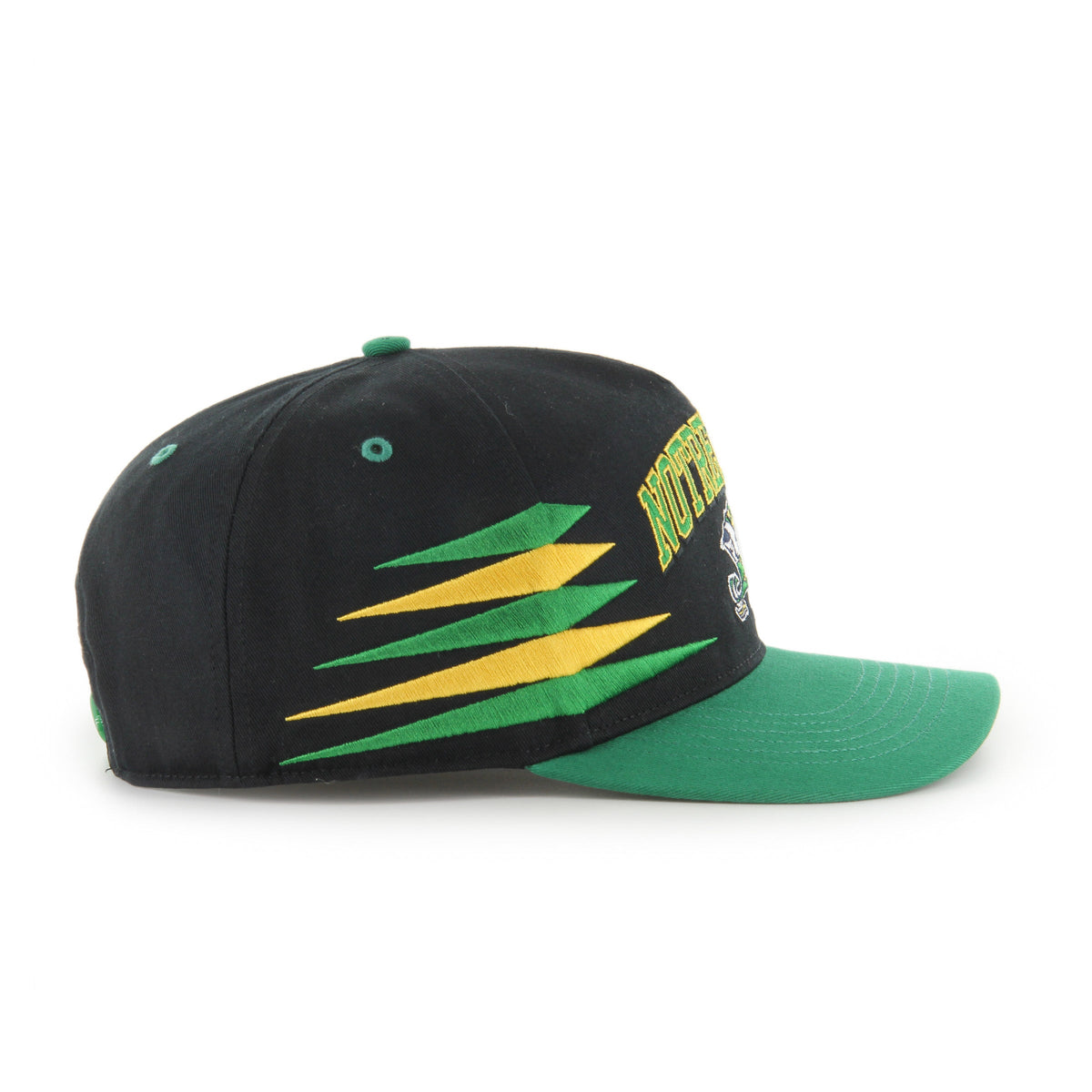 Notre Dame Fighting Irish NCAA 47 Brand Men Black Diamond Hitch Snapback Hat product image 2, provided for visual reference