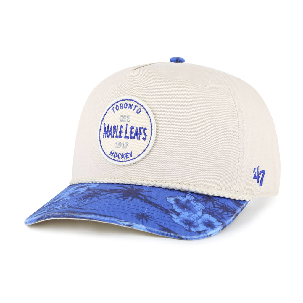 Toronto Maple Leafs NHL 47 Brand Men Beige Fiji Rope Hitch Snapback product image 1, provided for visual reference and
