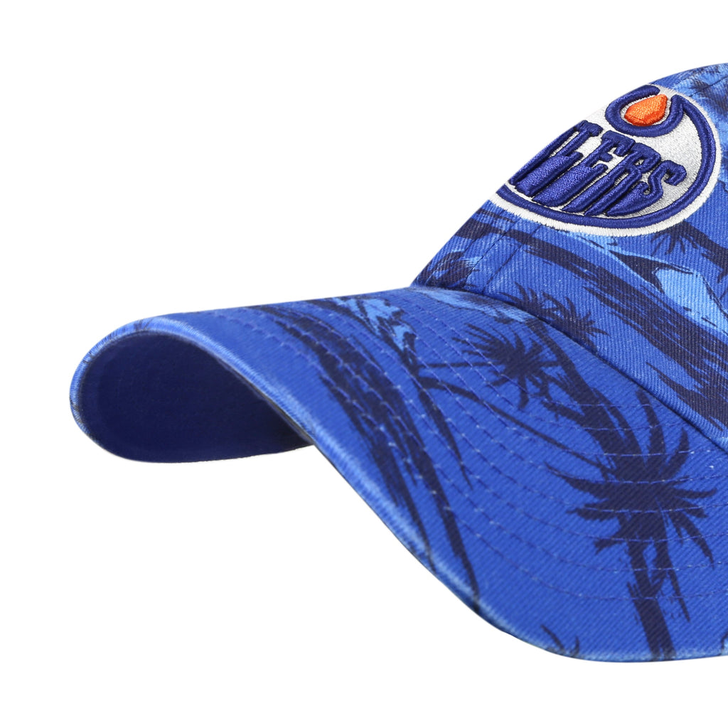 Edmonton Oilers NHL 47 Brand Men Navy Fiji Clean Up Adjustable Hat product image 3, provided for visual reference and