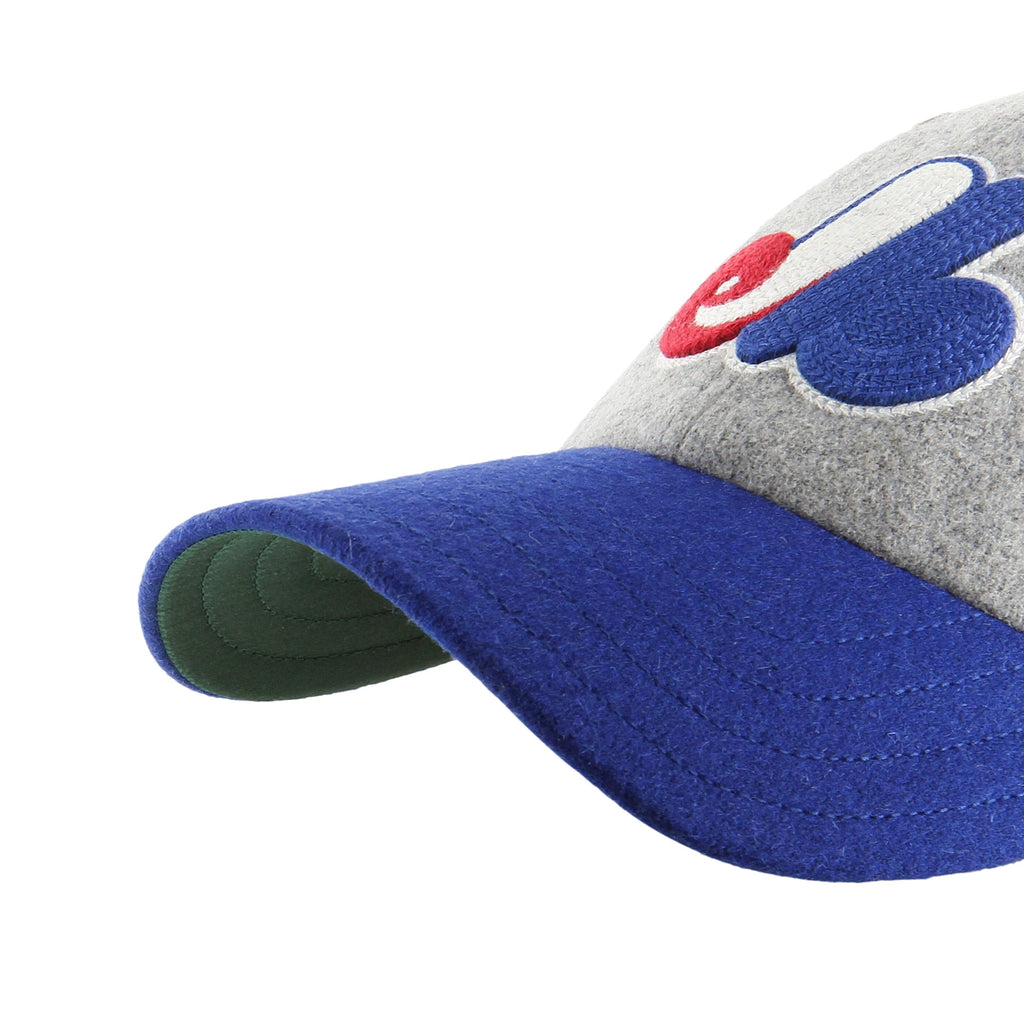 Montreal Expos MLB 47 Brand Men Grey Felt Brocke Clean Up Adjustable Hat product image 2, provided for visual reference and