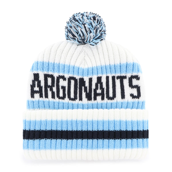 Toronto Argonauts CFL 47 Brand Men White Bering Cuff Pom Knit product image 2, provided for visual reference and product