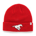 Calgary Stampeders CFL 47 Brand Men Red Raised Cuff Knit Hat product image 1, provided for visual reference and product