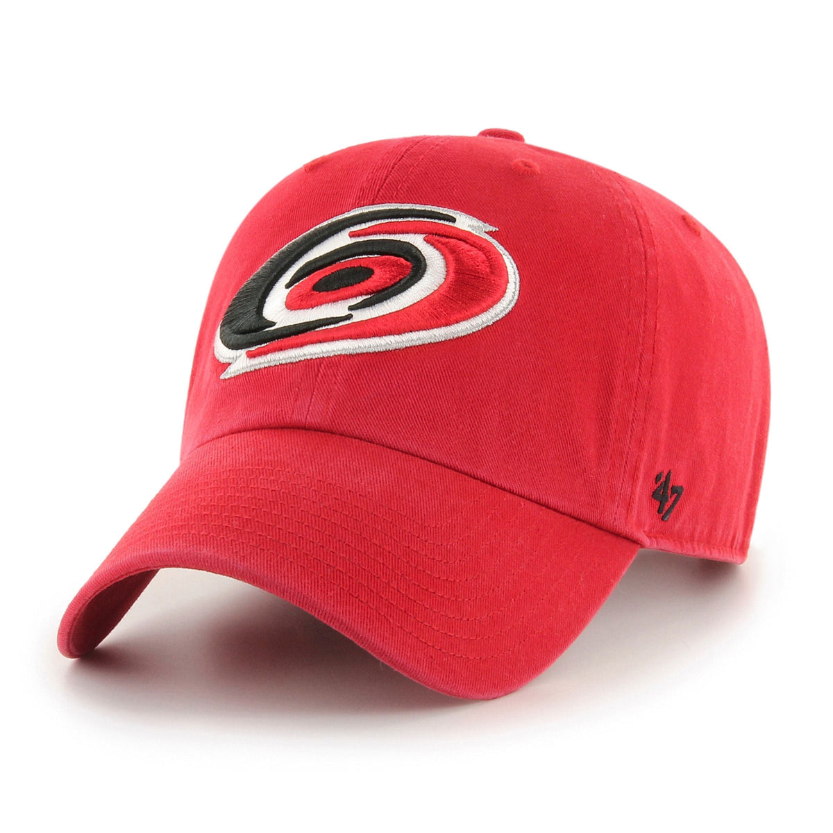 Carolina Hurricanes NHL 47 Brand Men Red Clean Up Adjustable Hat product image 1, provided for visual reference and product