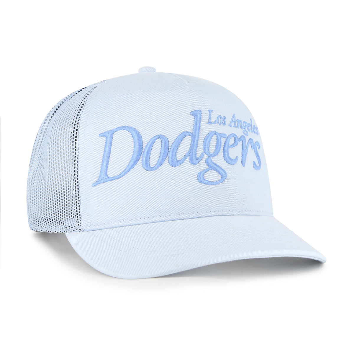 Los Angeles Dodgers MLB 47 Brand Men Light Blue Foundation Script Hitch Snapback Hat product image 3, provided for visual