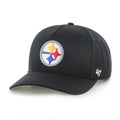 Pittsburgh Steelers NFL 47 Brand Men Black Hitch Adjustable Hat product image 1, provided for visual reference and product