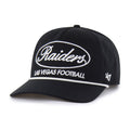 Las Vegas Raiders NFL 47 Brand Men Black Foundational Rope Hitch Snapback Hat product image 1, provided for visual reference
